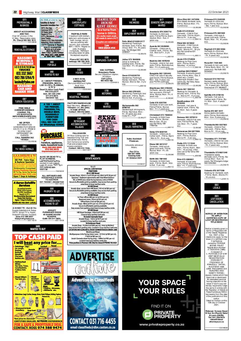 Highway Mail 22 October 2021 page 21