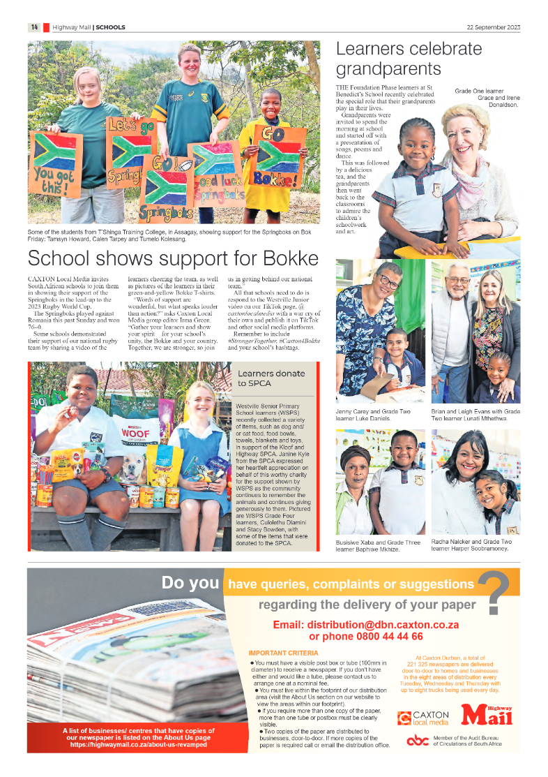 Highway Mail 22 September 2023 page 14