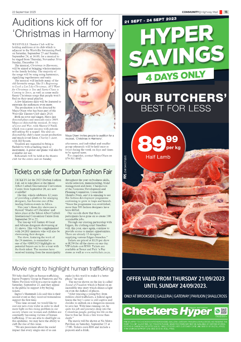Highway Mail 22 September 2023 page 15