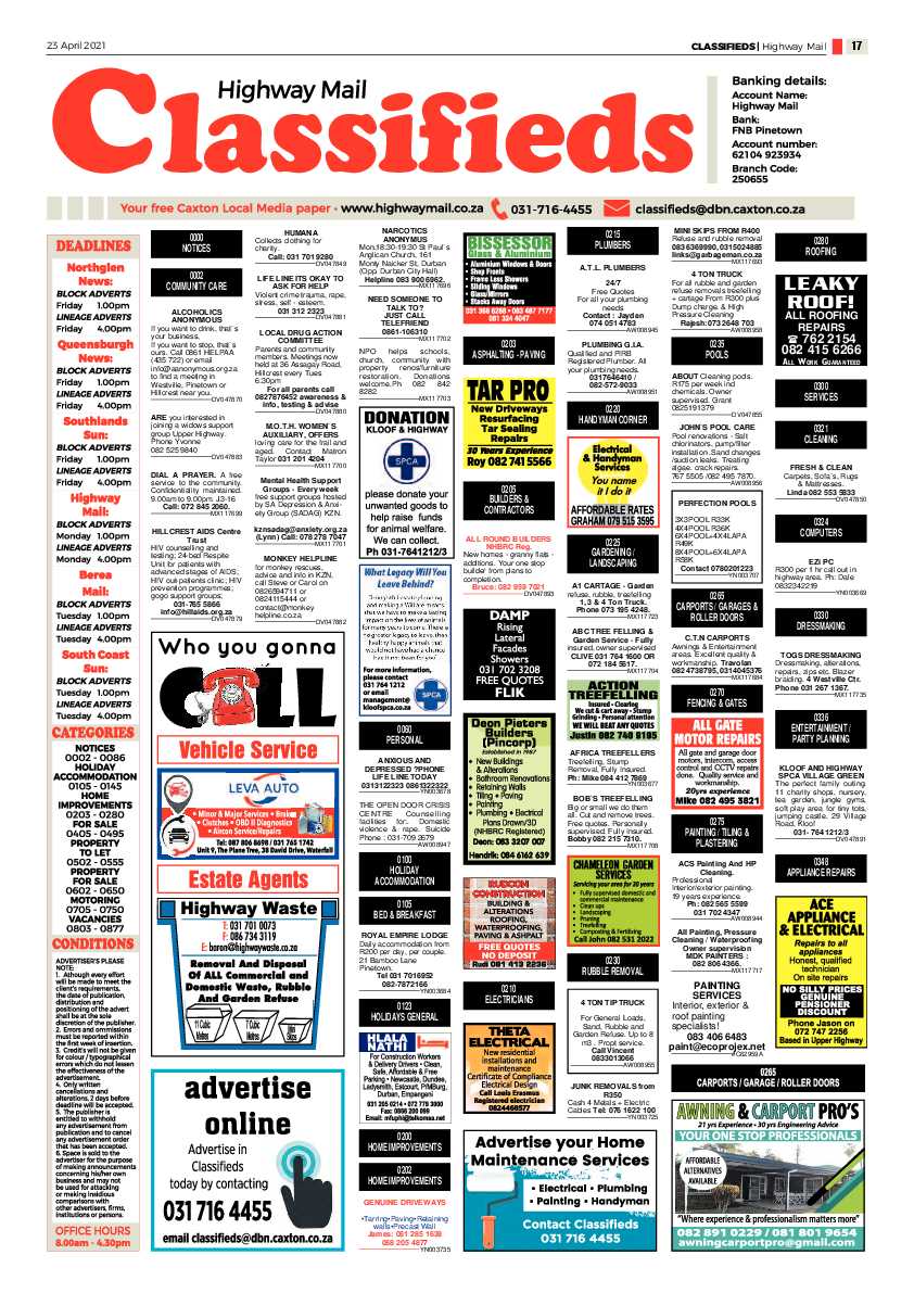 Highway Mail 23 April 2021 page 17