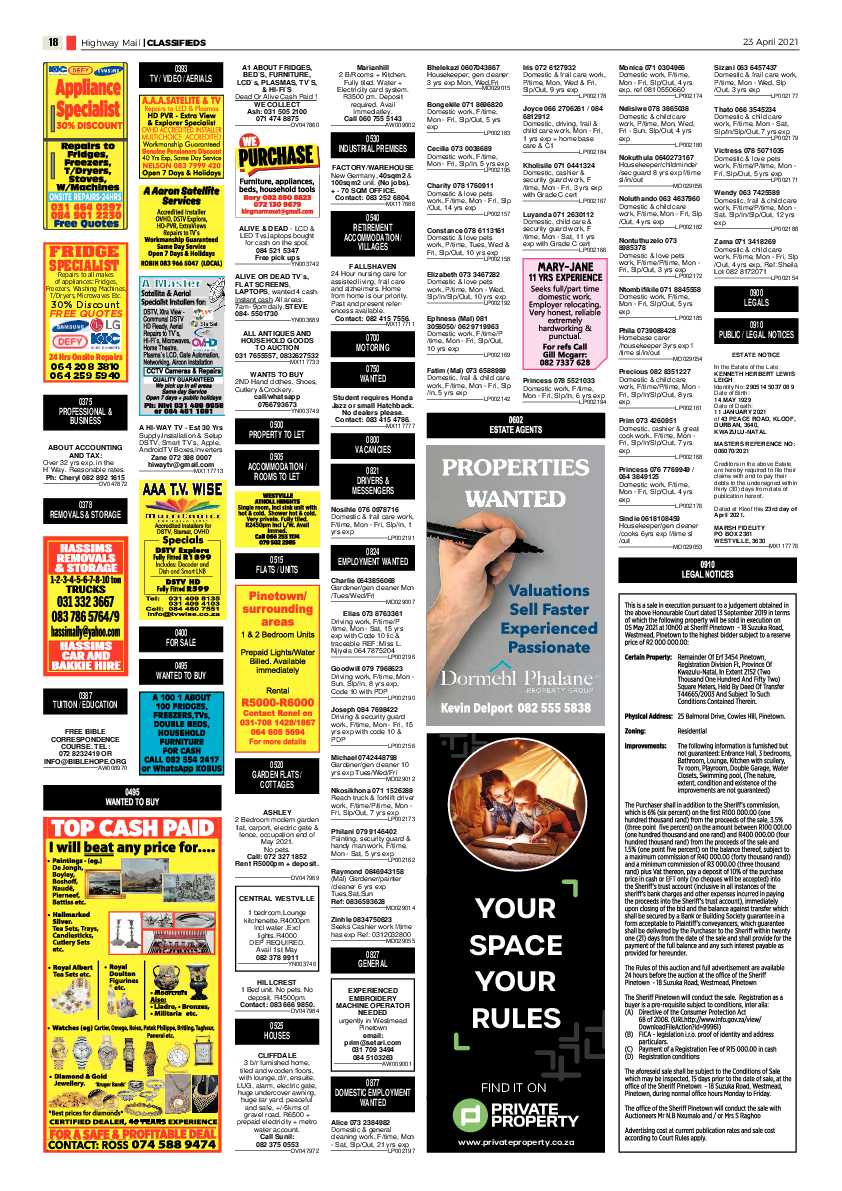 Highway Mail 23 April 2021 page 18