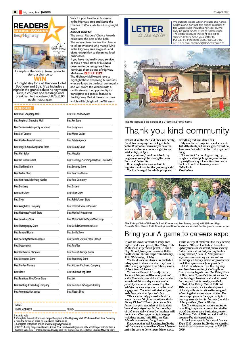 Highway Mail 23 April 2021 page 8