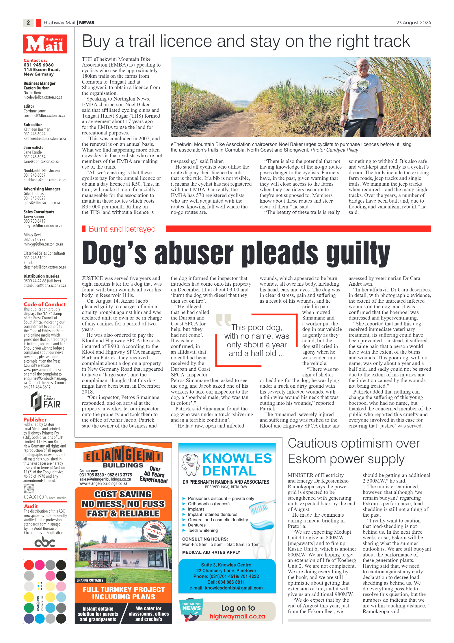Highway Mail 23 August 2024 page 2
