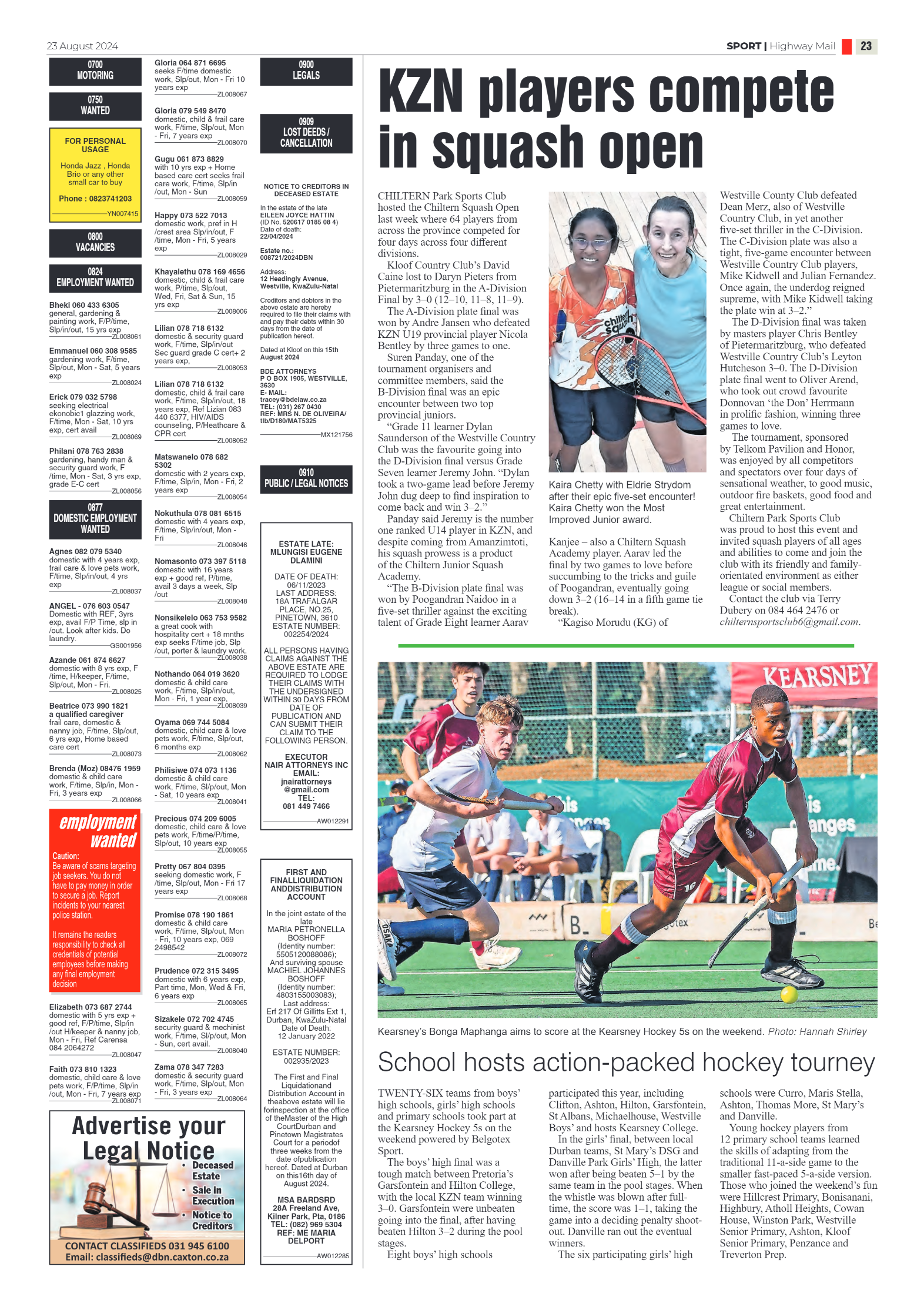 Highway Mail 23 August 2024 page 23