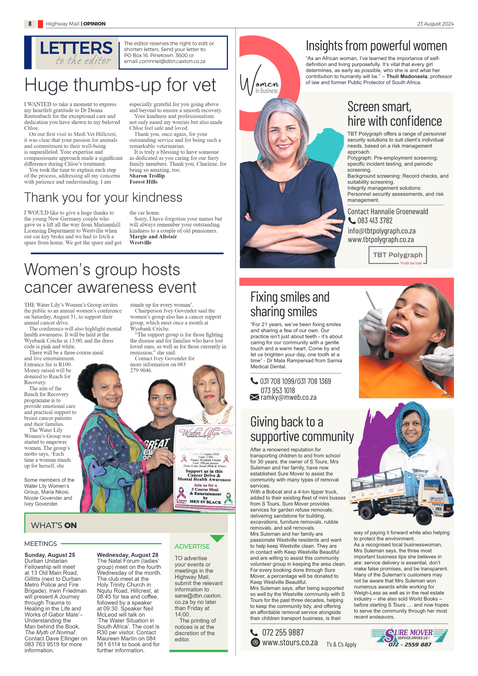 Highway Mail 23 August 2024 page 8