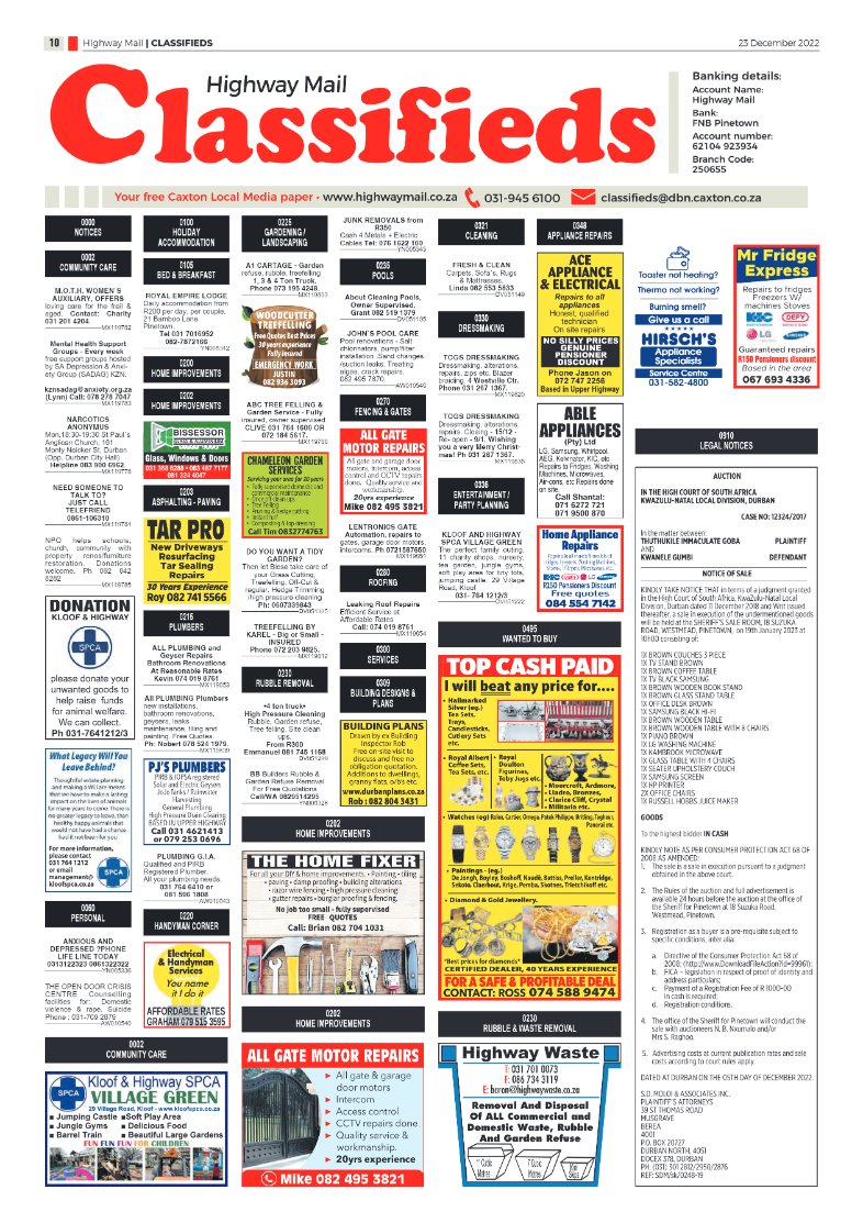 Highway Mail 23 December 2022 page 10