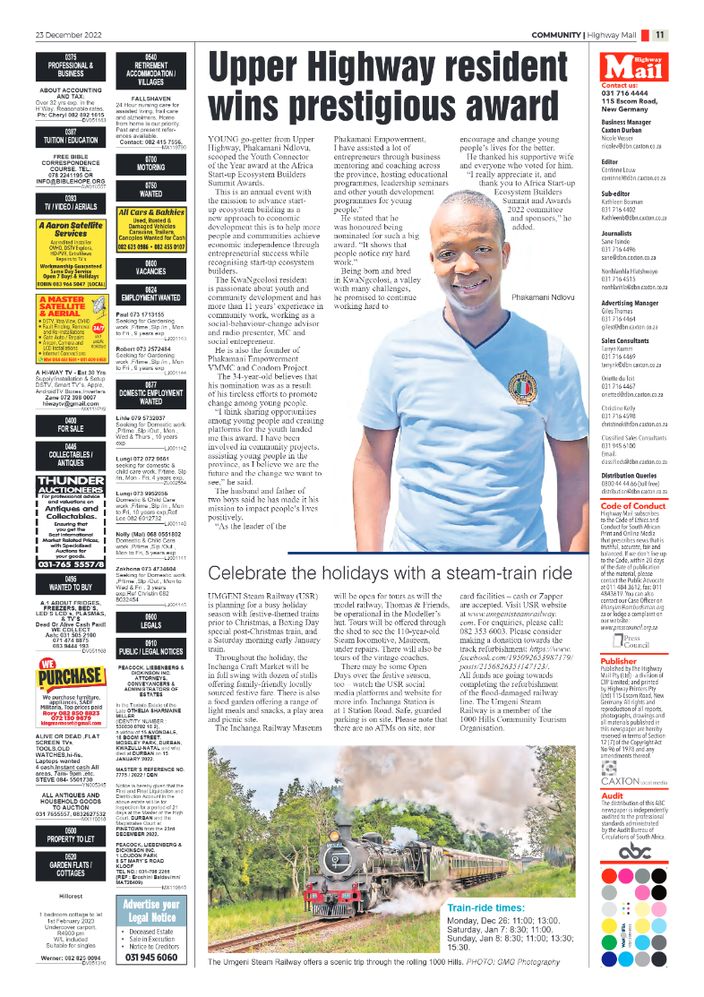 Highway Mail 23 December 2022 page 11