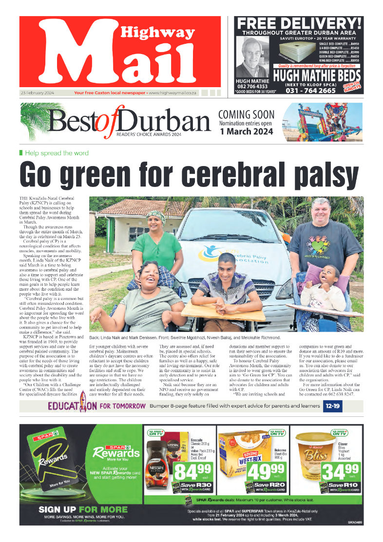 Highway Mail 23 February 2024 page 1