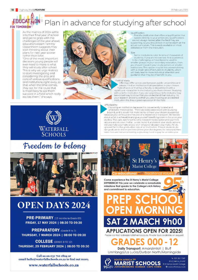 Highway Mail 23 February 2024 page 16