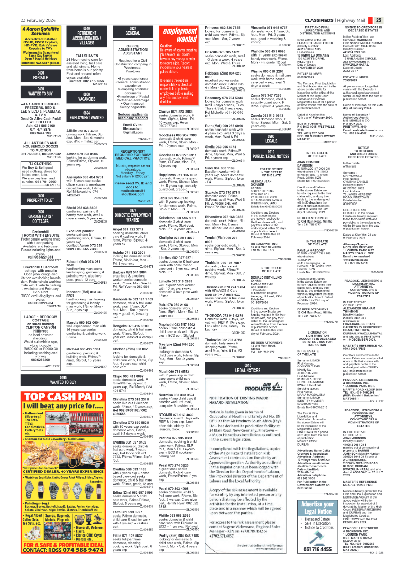 Highway Mail 23 February 2024 page 25