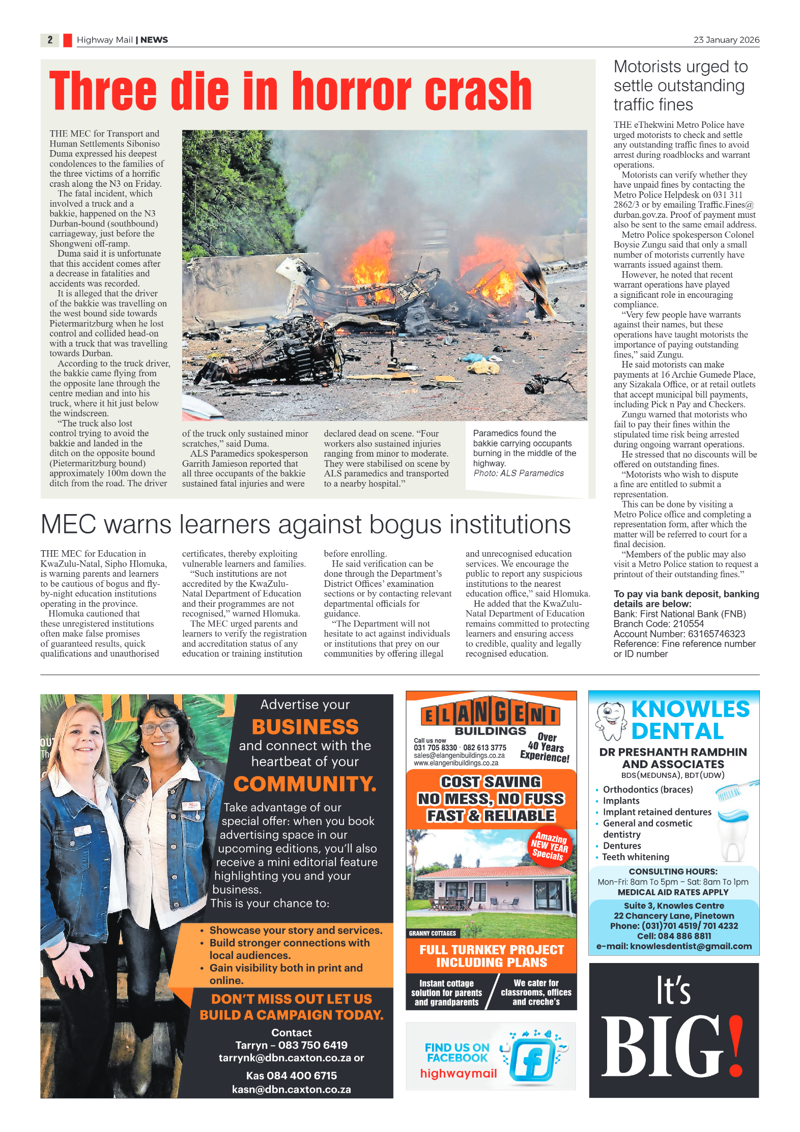 Highway Mail 23 January 2026 page 4