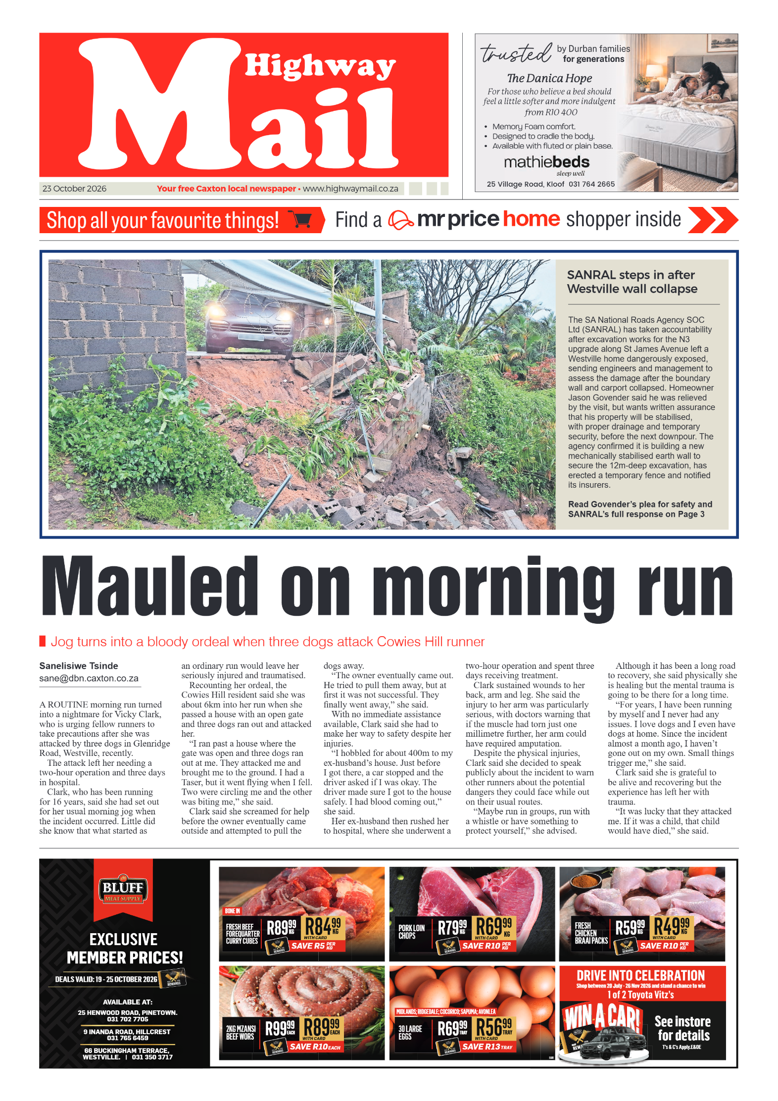 Highway Mail 23 October 2026 page 1