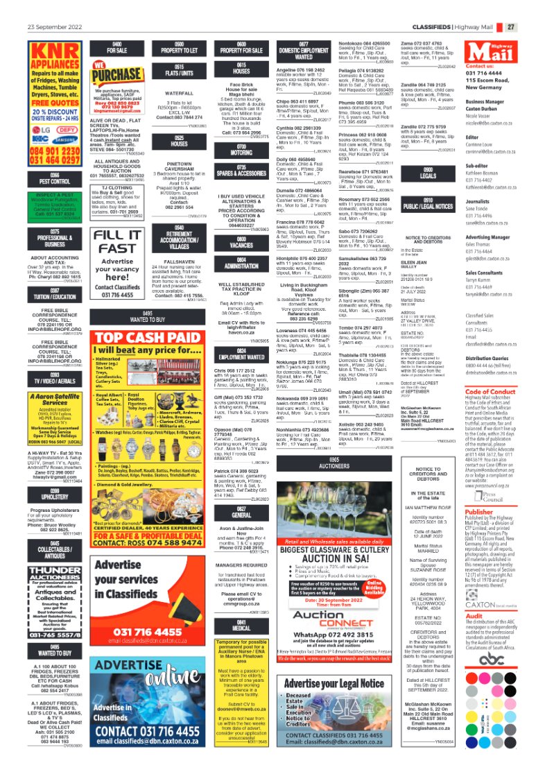 Highway Mail 23 September 2022 page 27