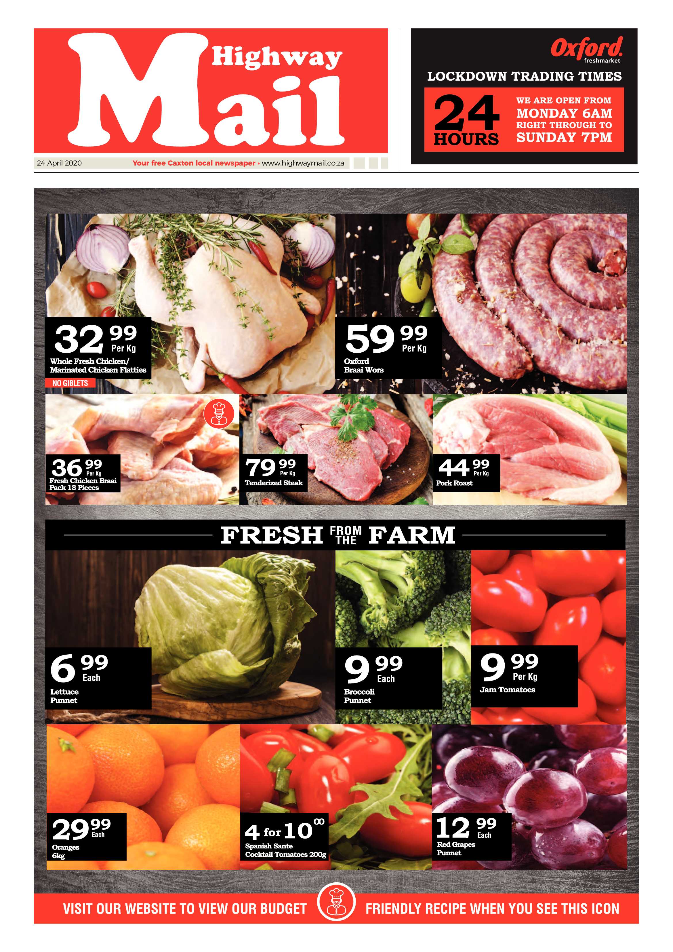 Highway Mail 24 April 2020 page 1