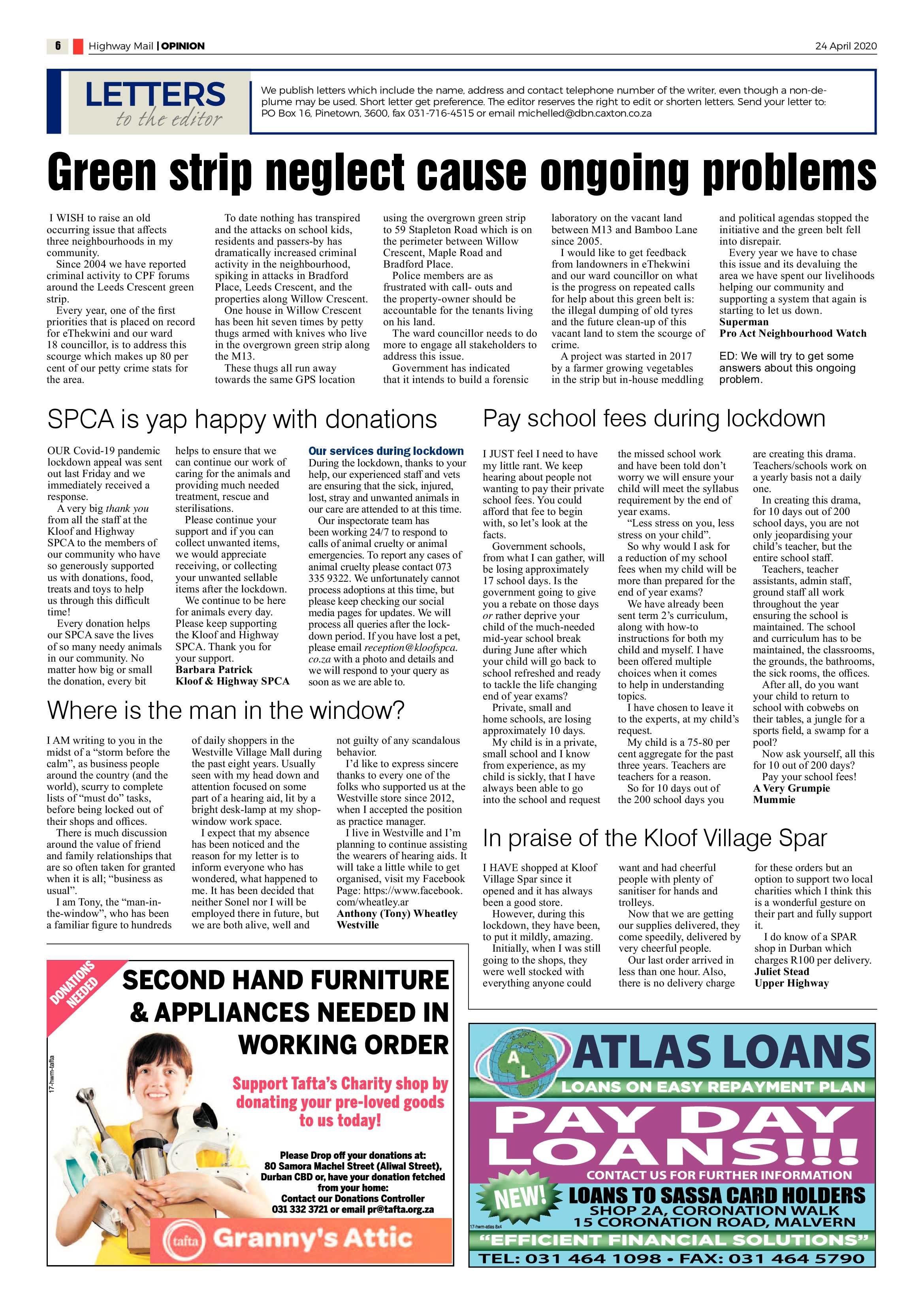 Highway Mail 24 April 2020 page 10