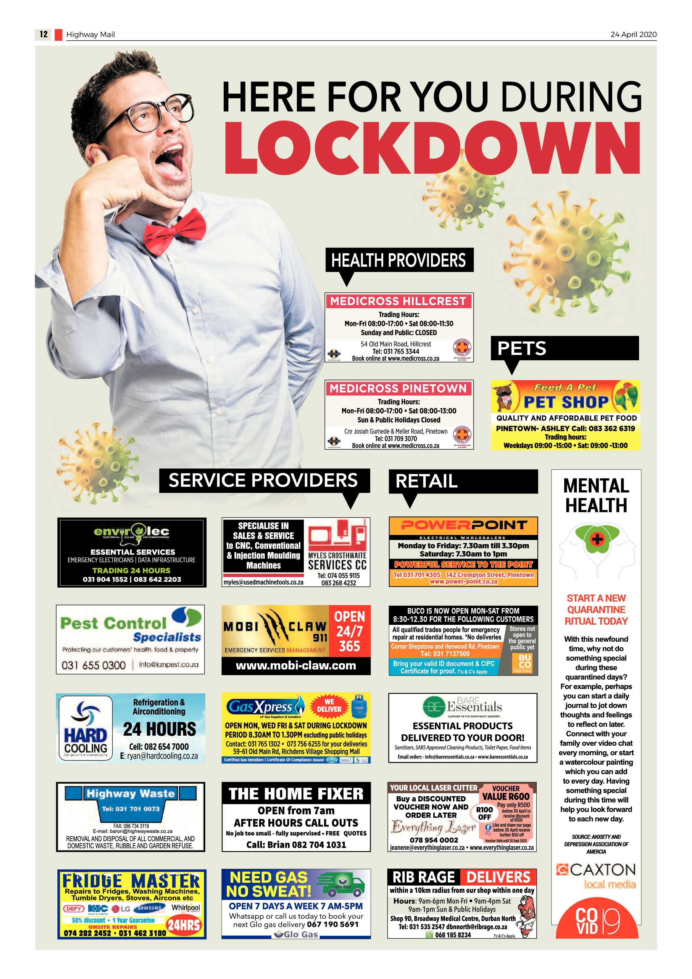 Highway Mail 24 April 2020 page 16