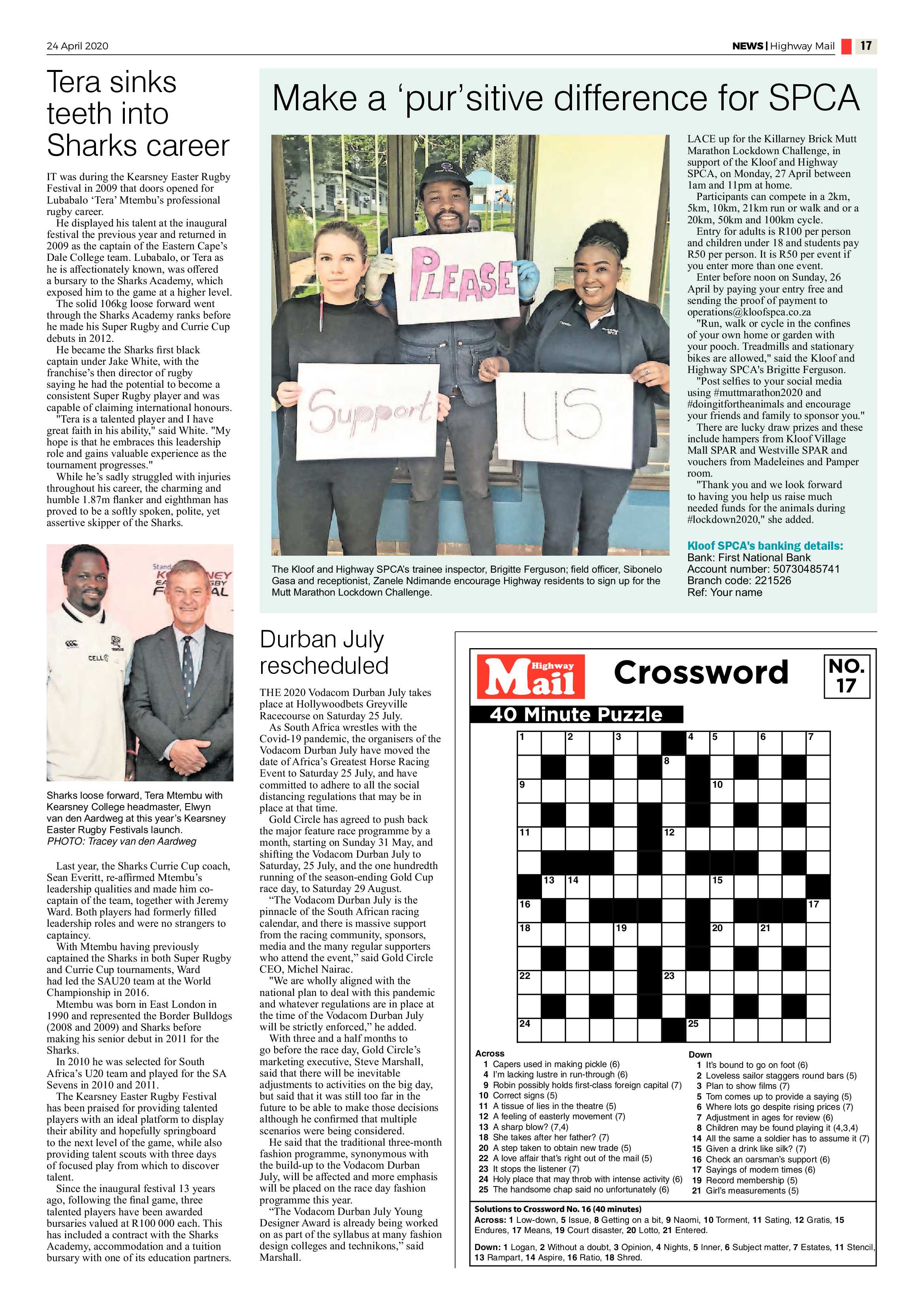 Highway Mail 24 April 2020 page 21