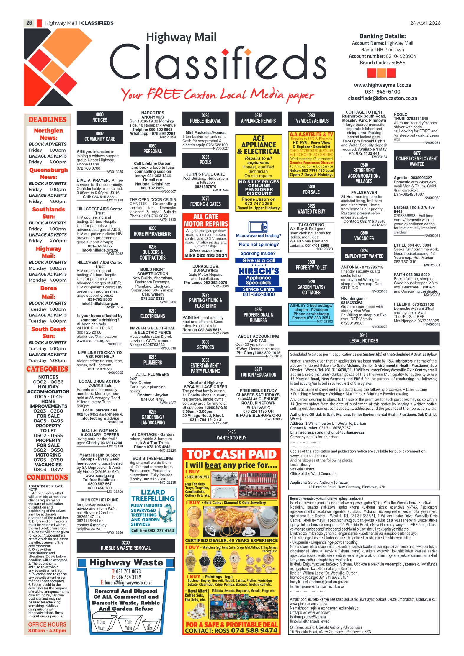 Highway Mail 24 April 2026 page 22