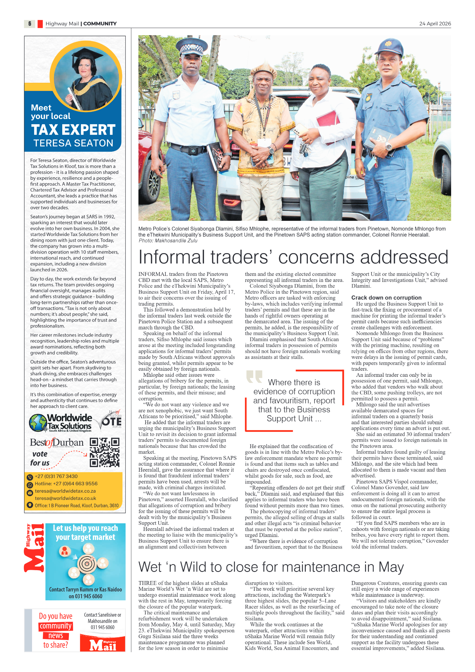 Highway Mail 24 April 2026 page 6