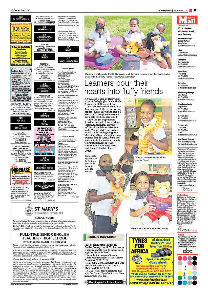 Highway Mail 24 December 2021 page 11