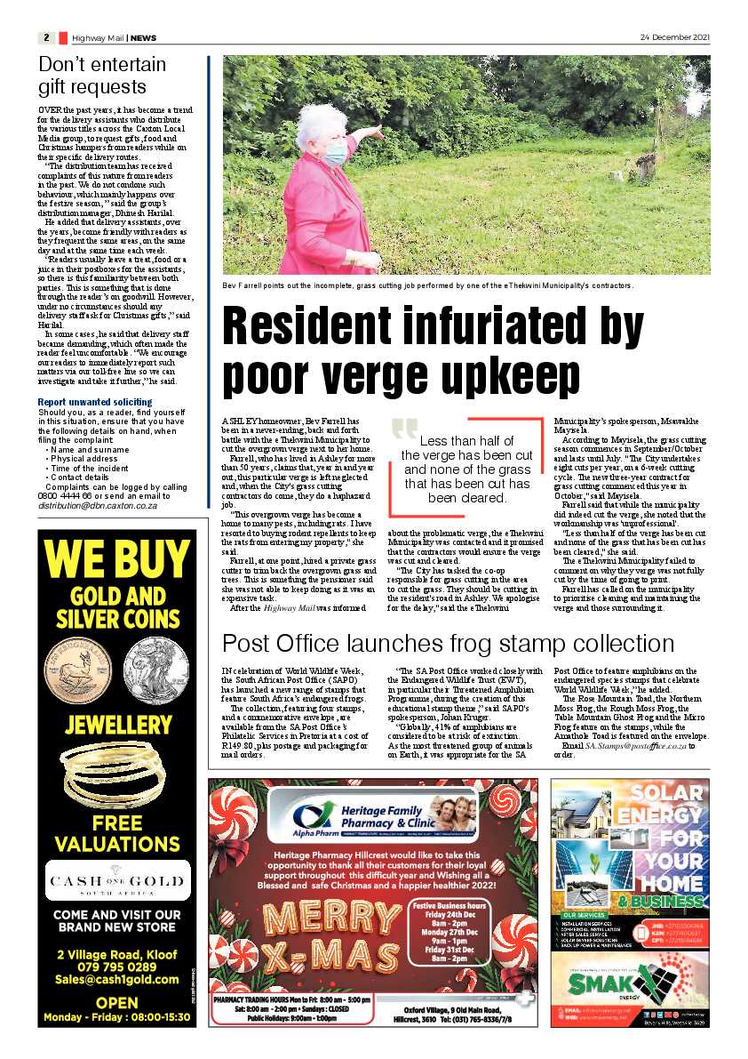 Highway Mail 24 December 2021 page 2