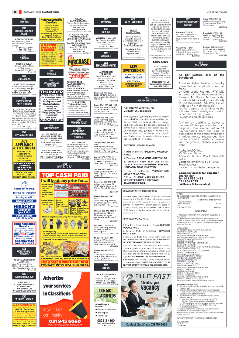 Highway Mail 24 February 2023 page 18
