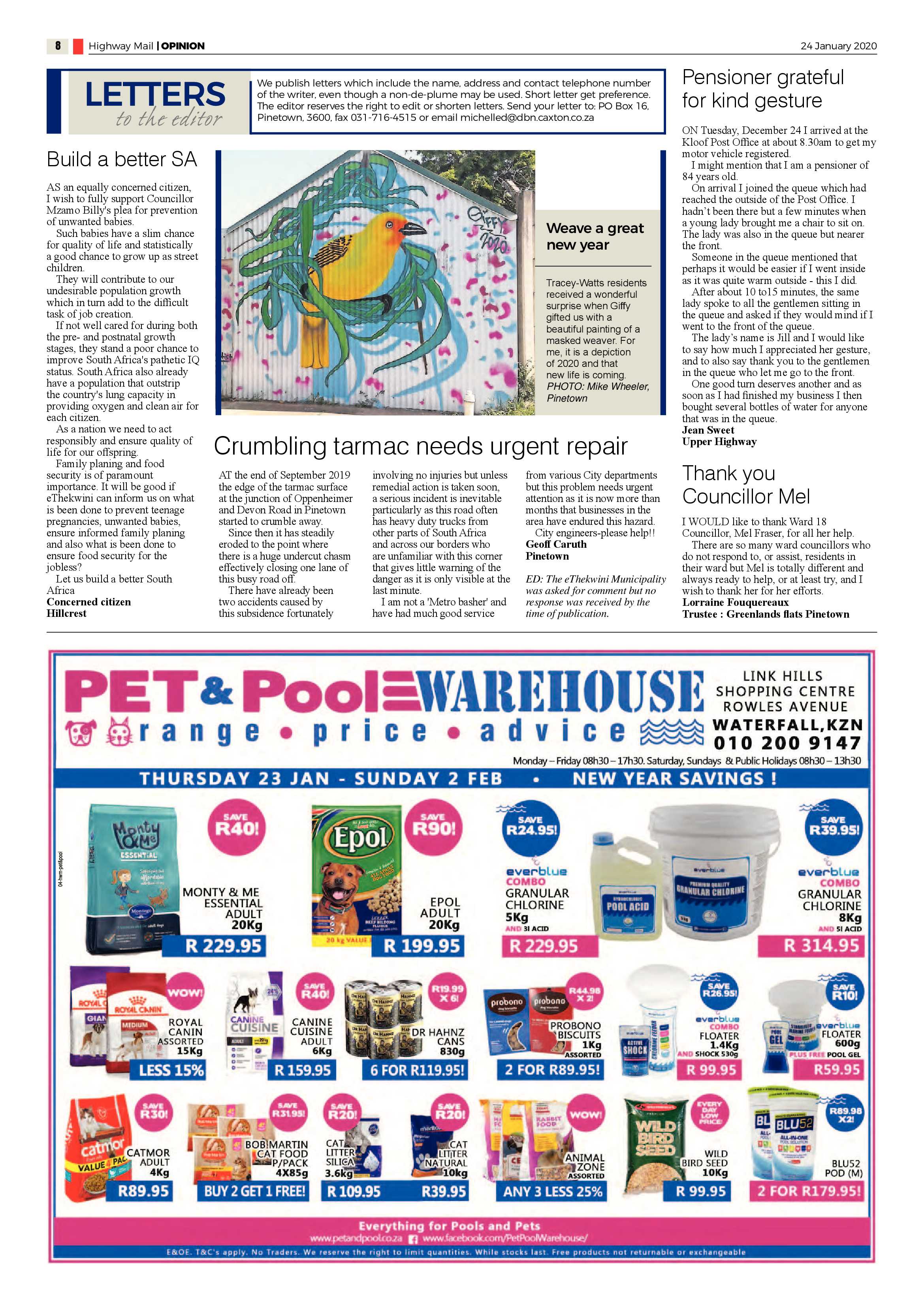 Highway Mail 24 January 2020 page 8
