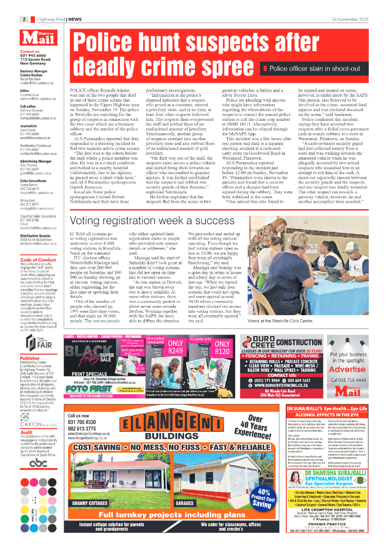 Highway Mail 24 November 2023 page 2
