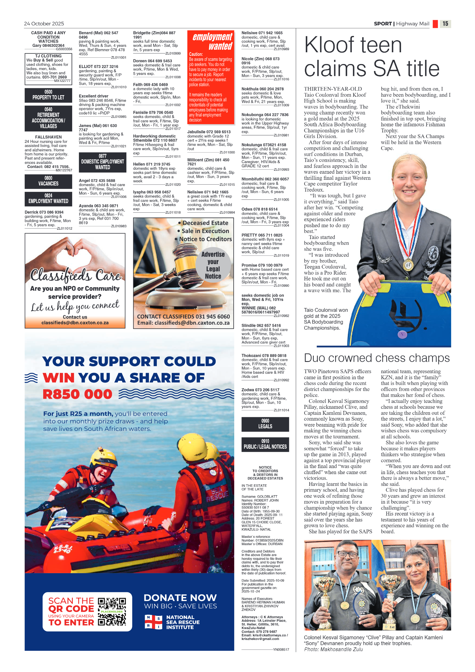 Highway Mail 24 October 2025 page 15