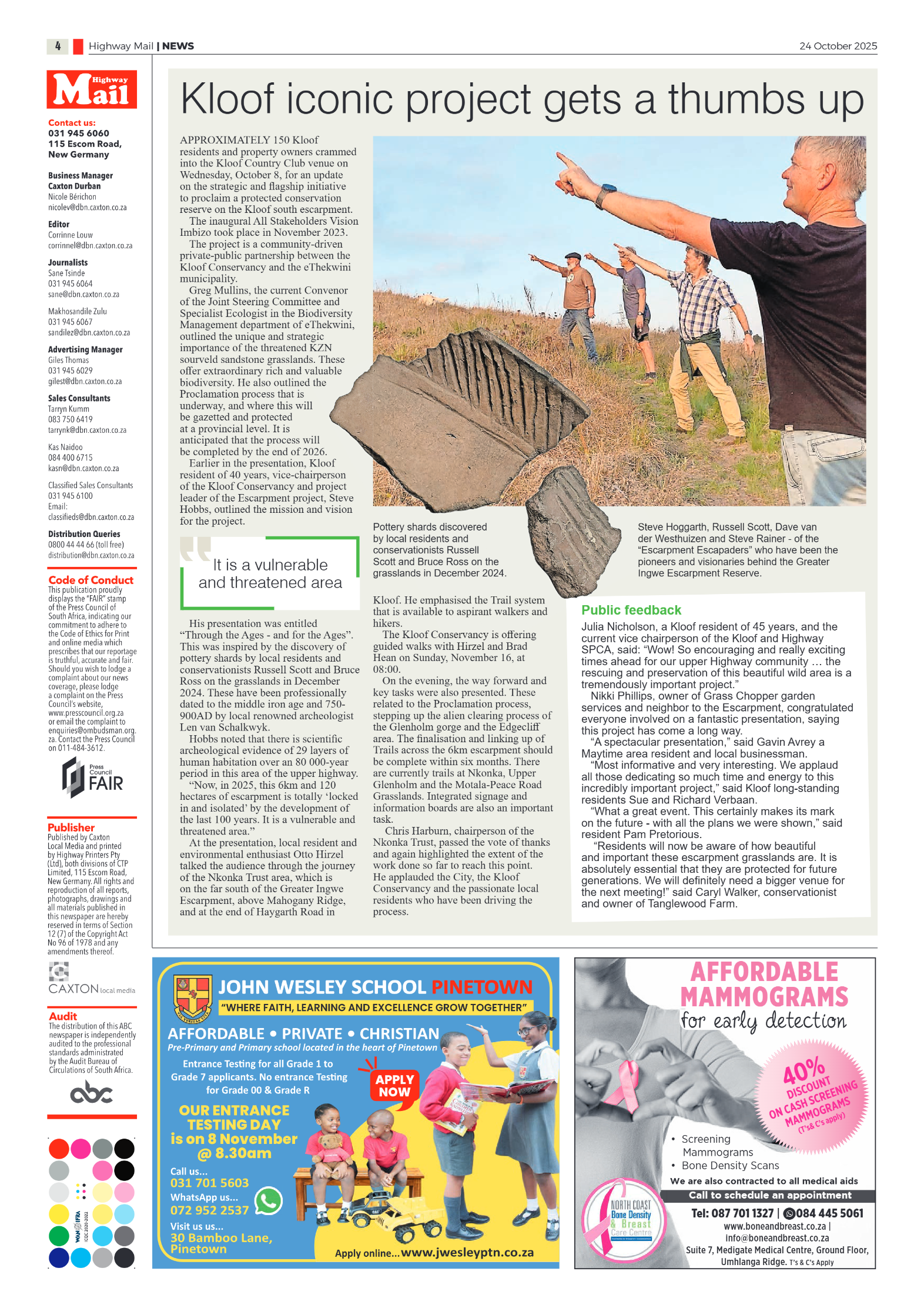 Highway Mail 24 October 2025 page 4