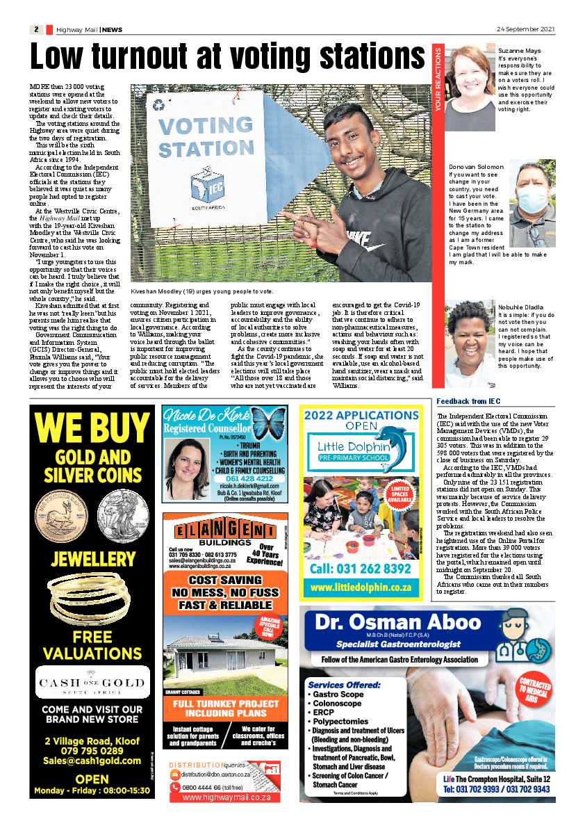 Highway Mail 24 September 2021 page 2