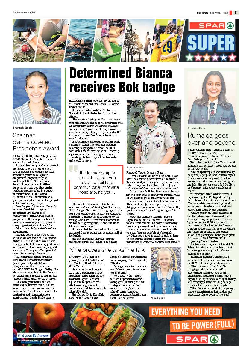 Highway Mail 24 September 2021 page 21