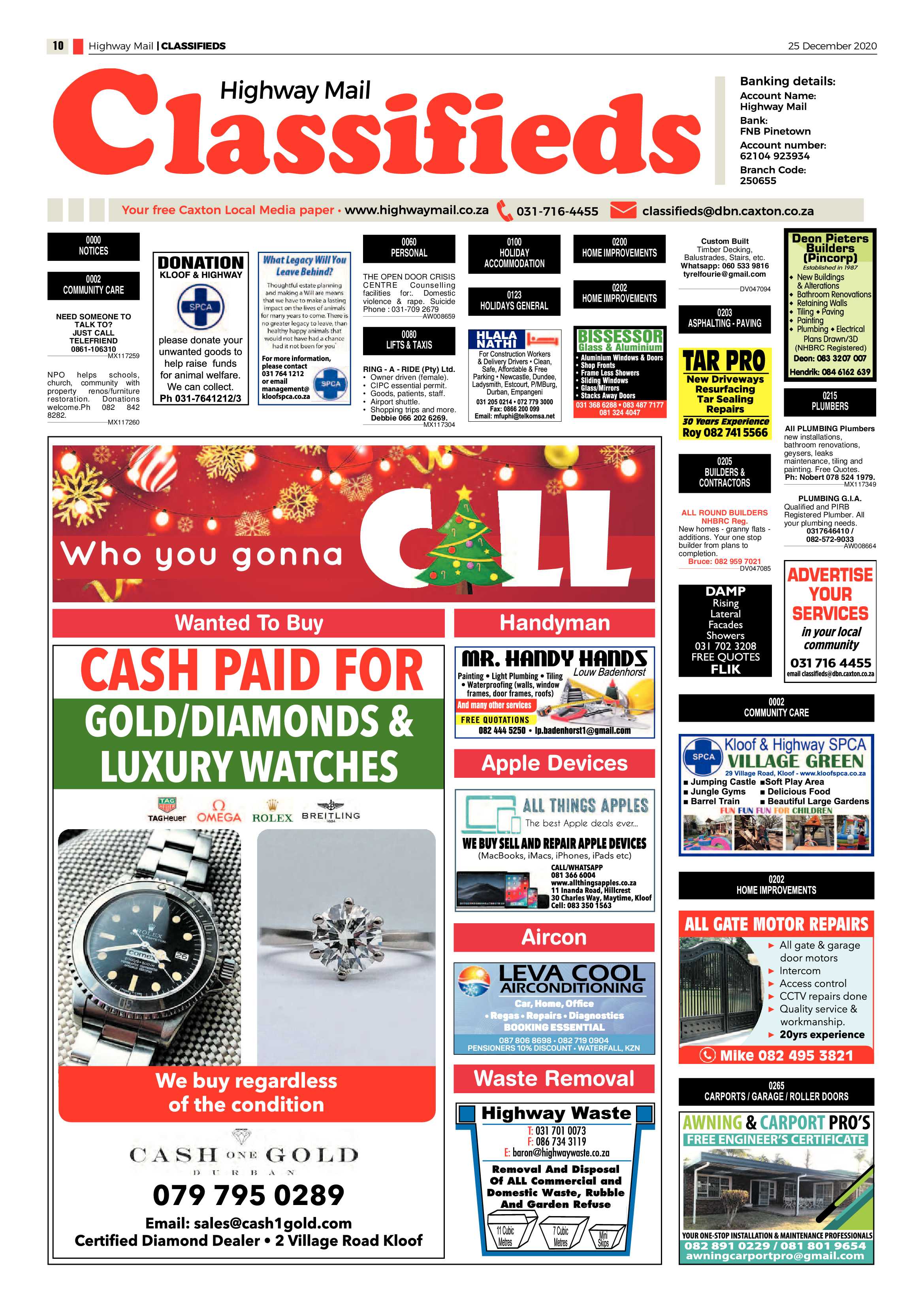 Highway Mail 25 December 2020 page 10