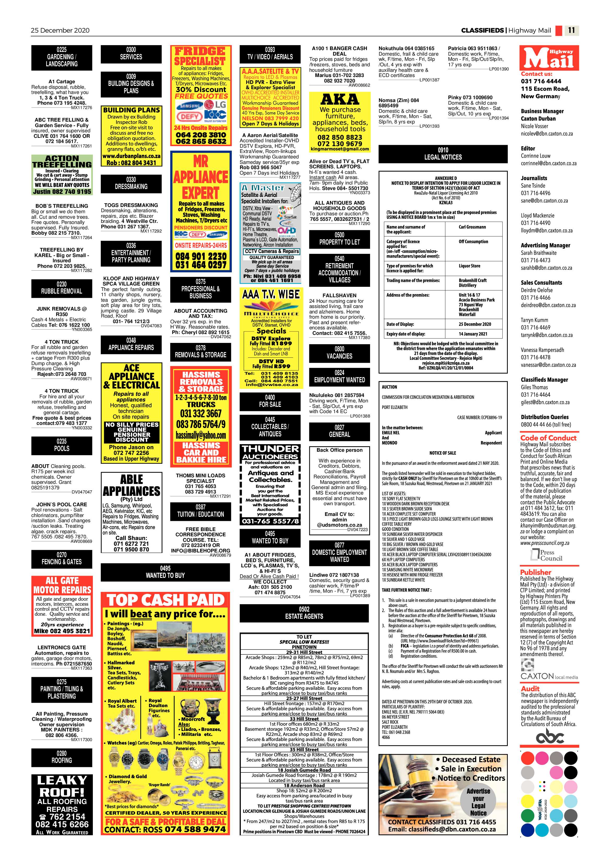 Highway Mail 25 December 2020 page 11
