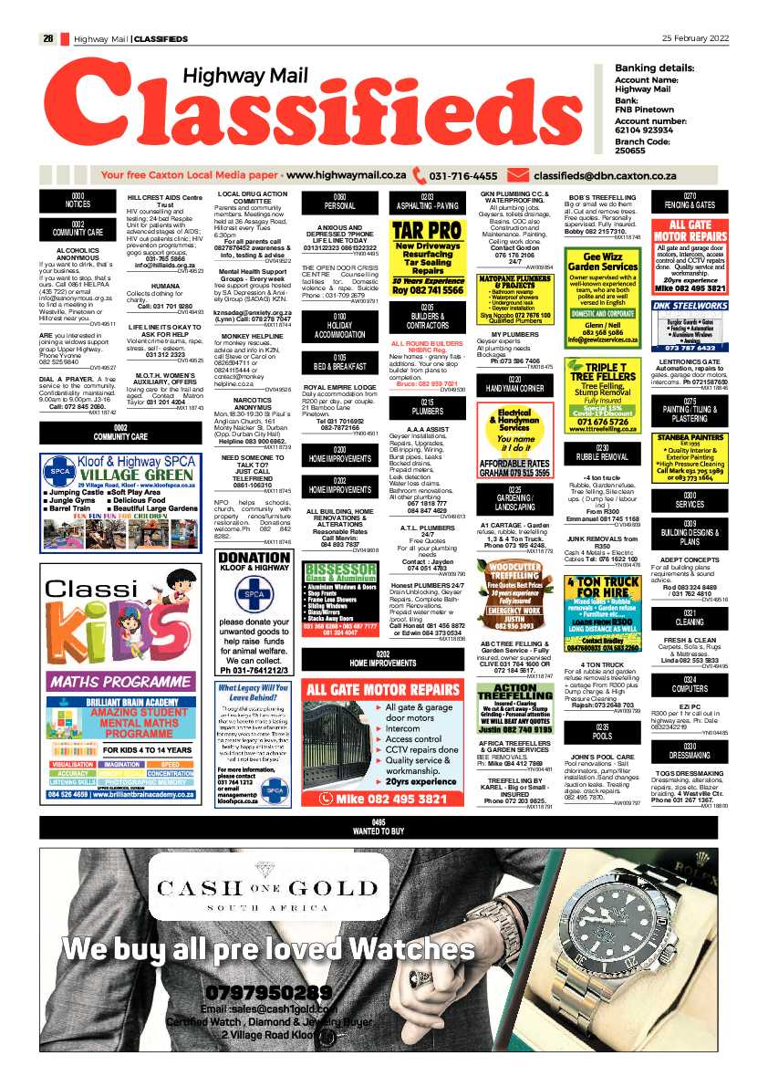 Highway Mail 25 February 2022 page 28