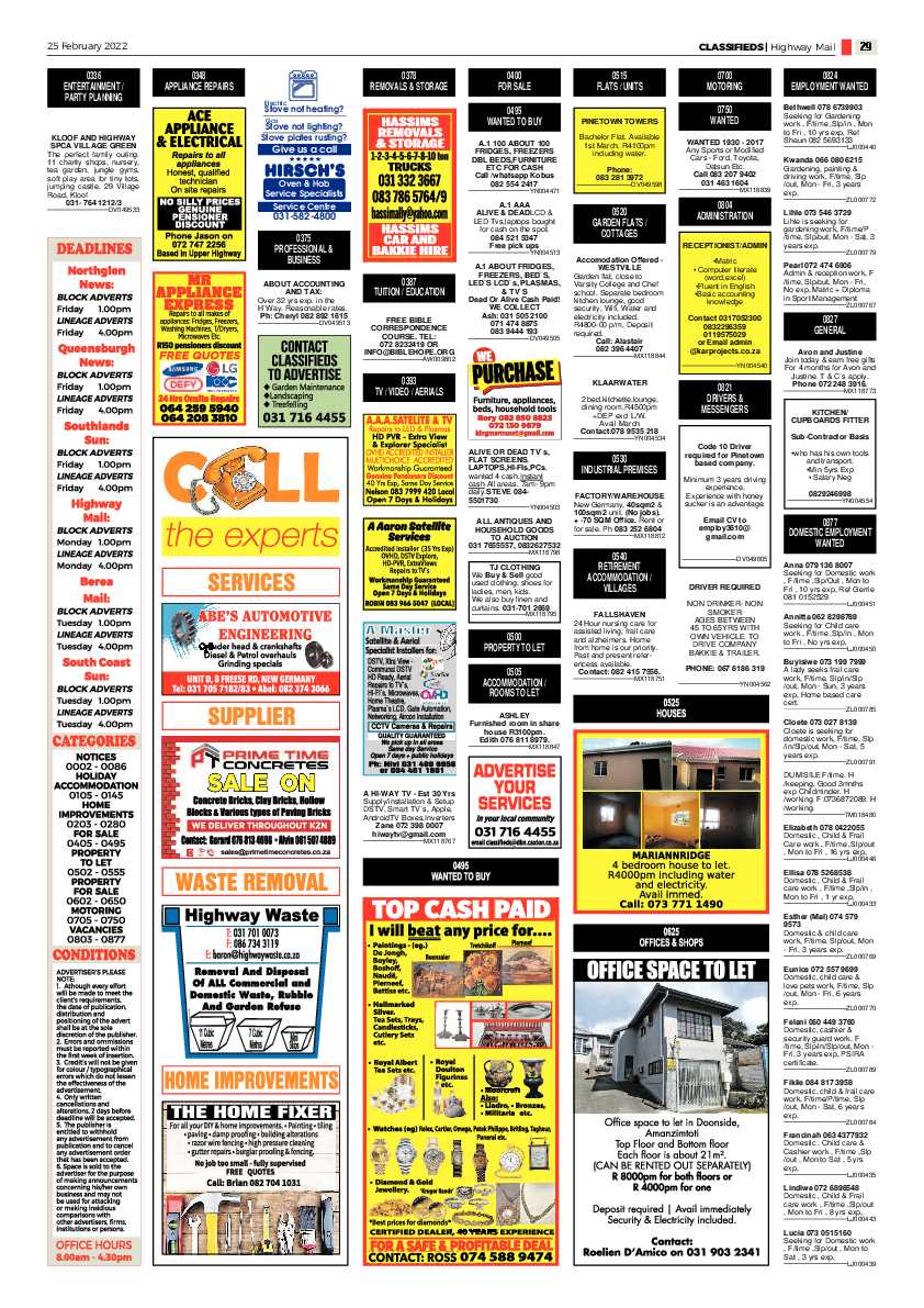 Highway Mail 25 February 2022 page 29