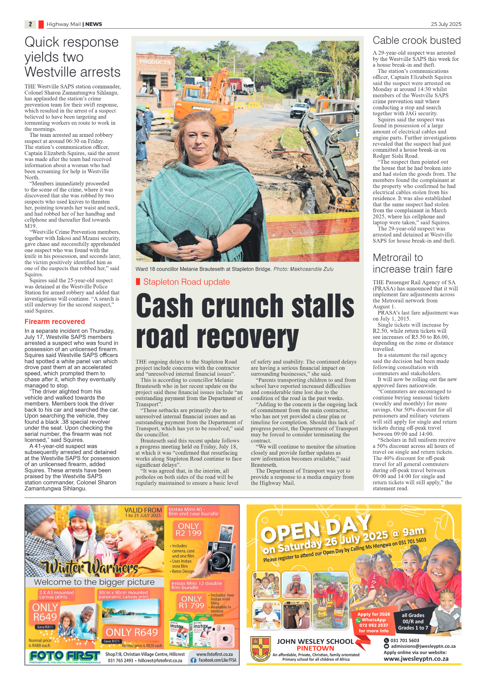 Highway Mail 25 July 2025 page 2