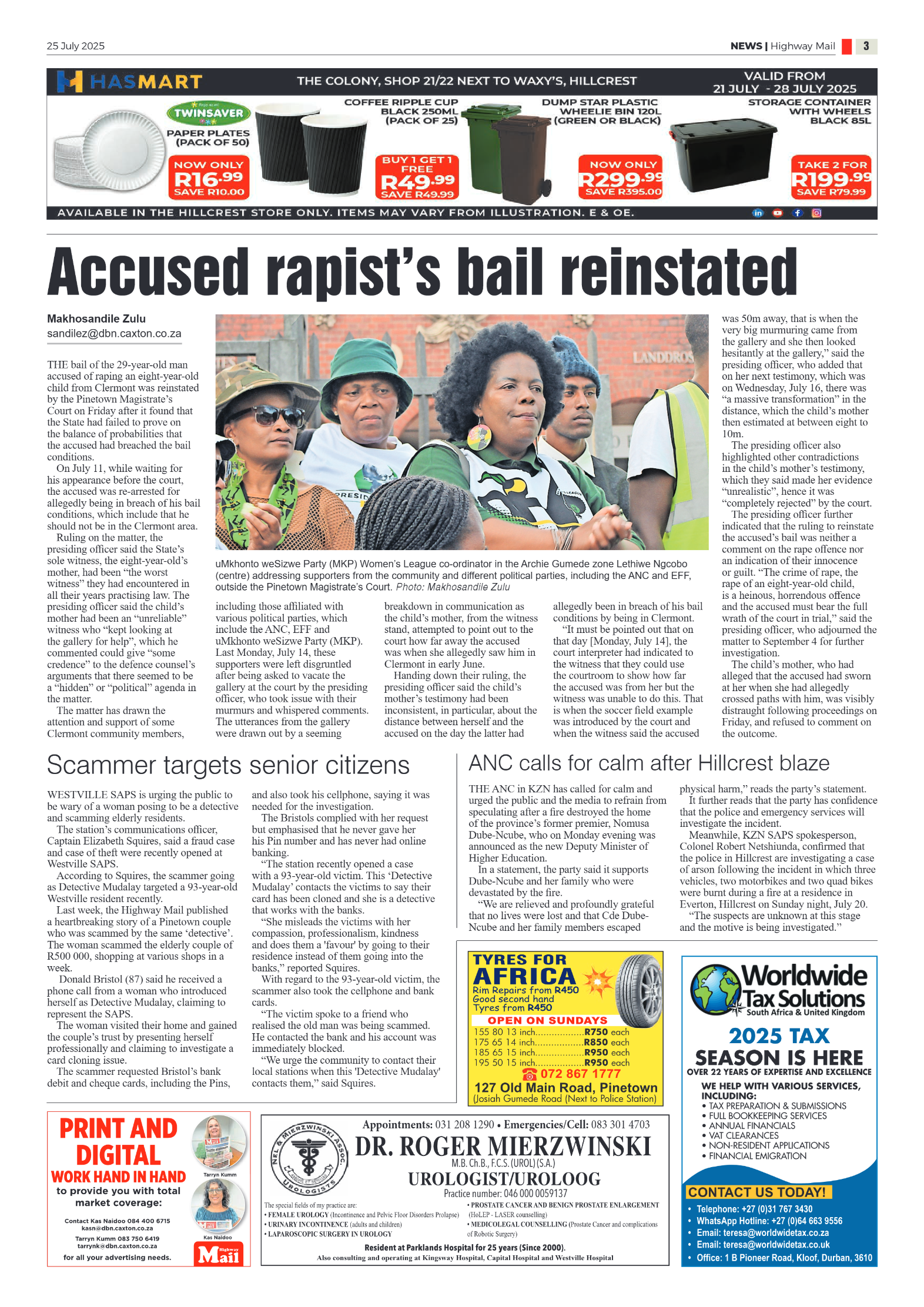 Highway Mail 25 July 2025 page 3