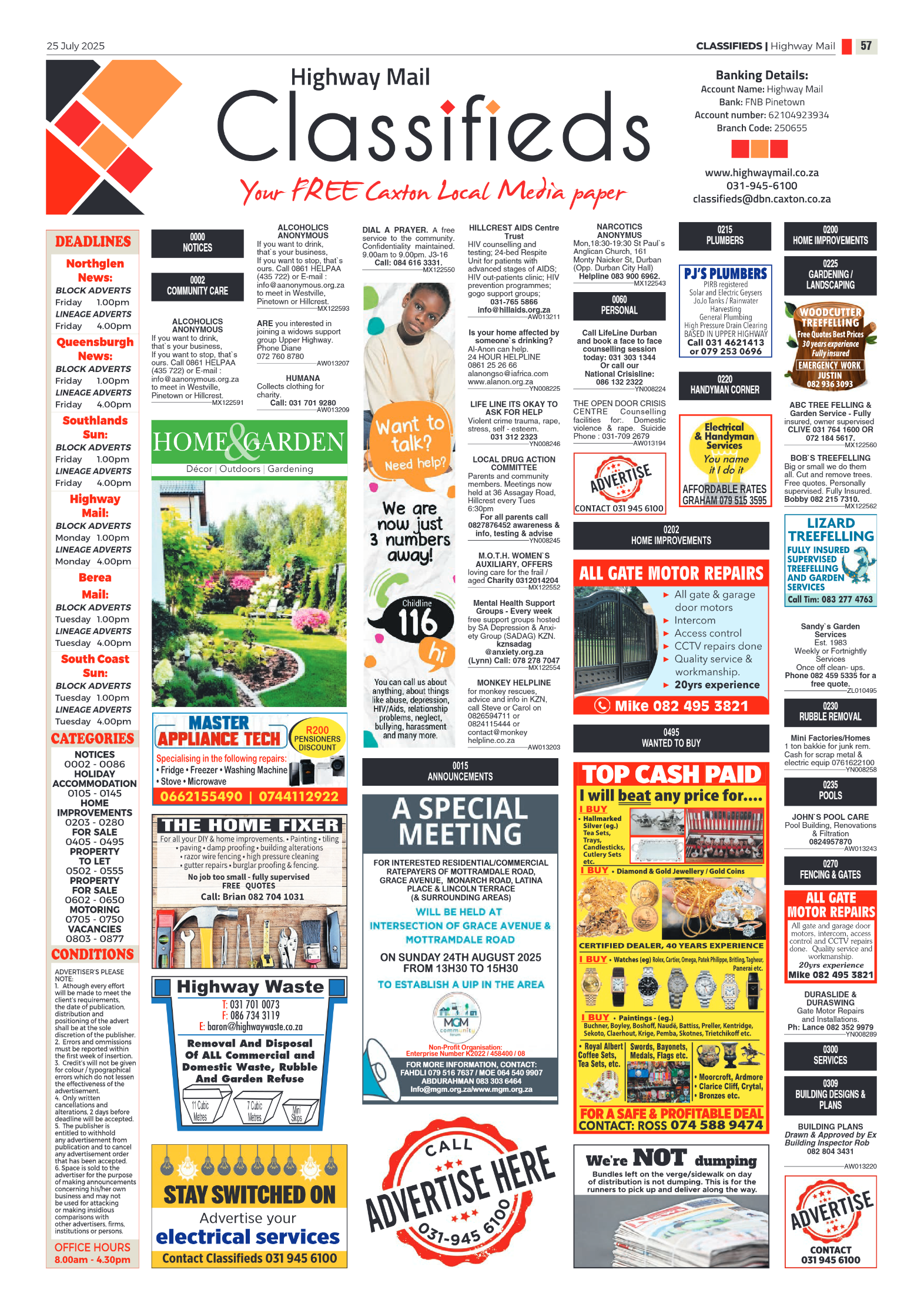Highway Mail 25 July 2025 page 57