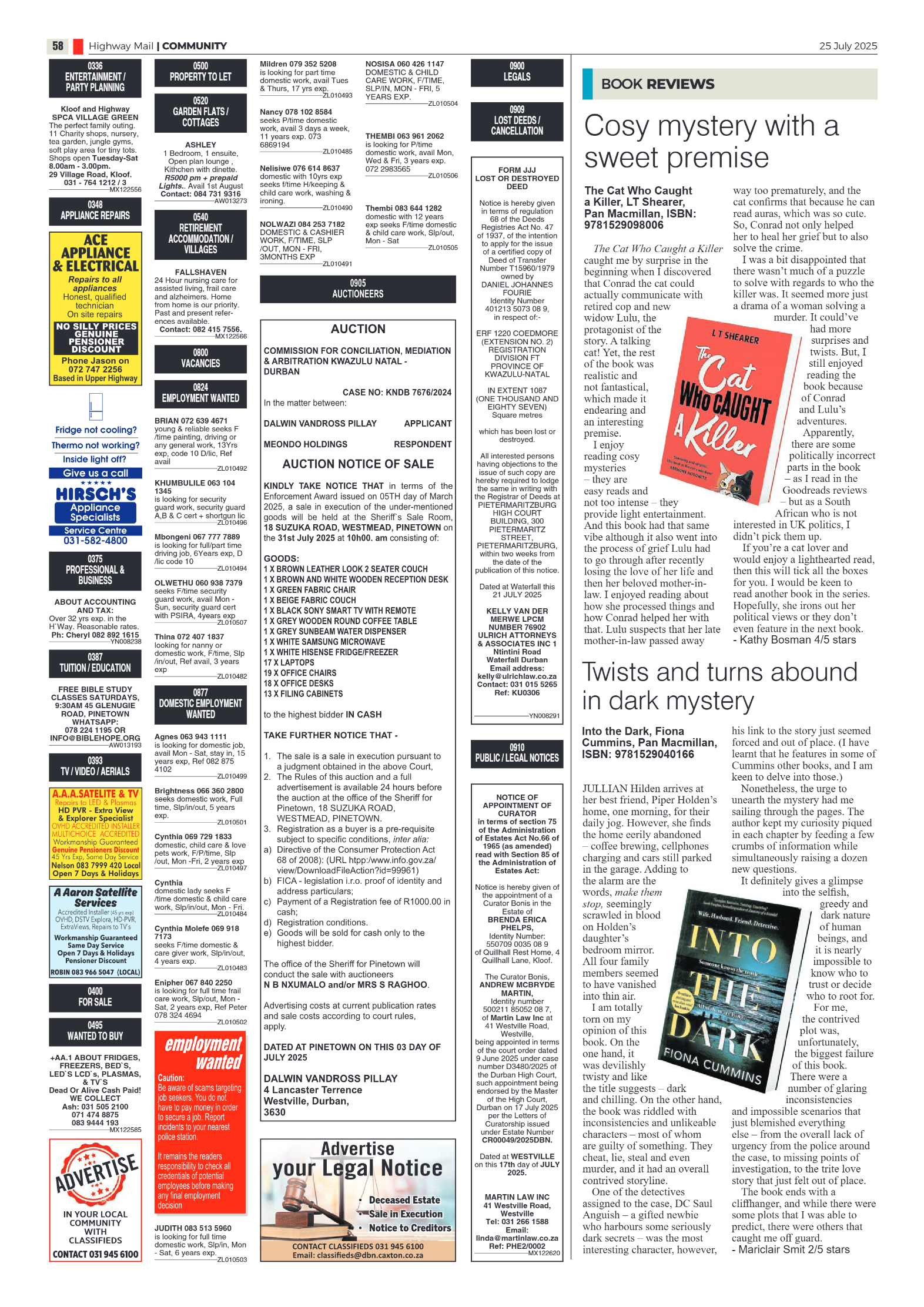 Highway Mail 25 July 2025 page 58