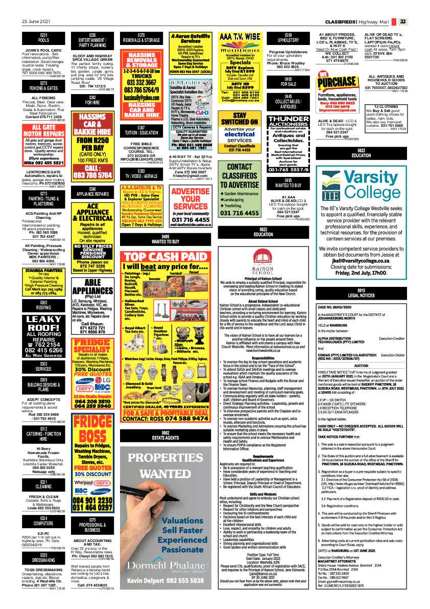Highway Mail 25 June 2021 page 33