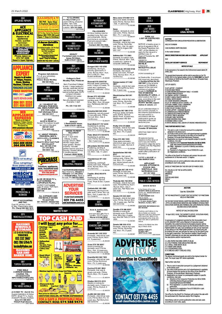 Highway Mail 25 March 2022 page 29