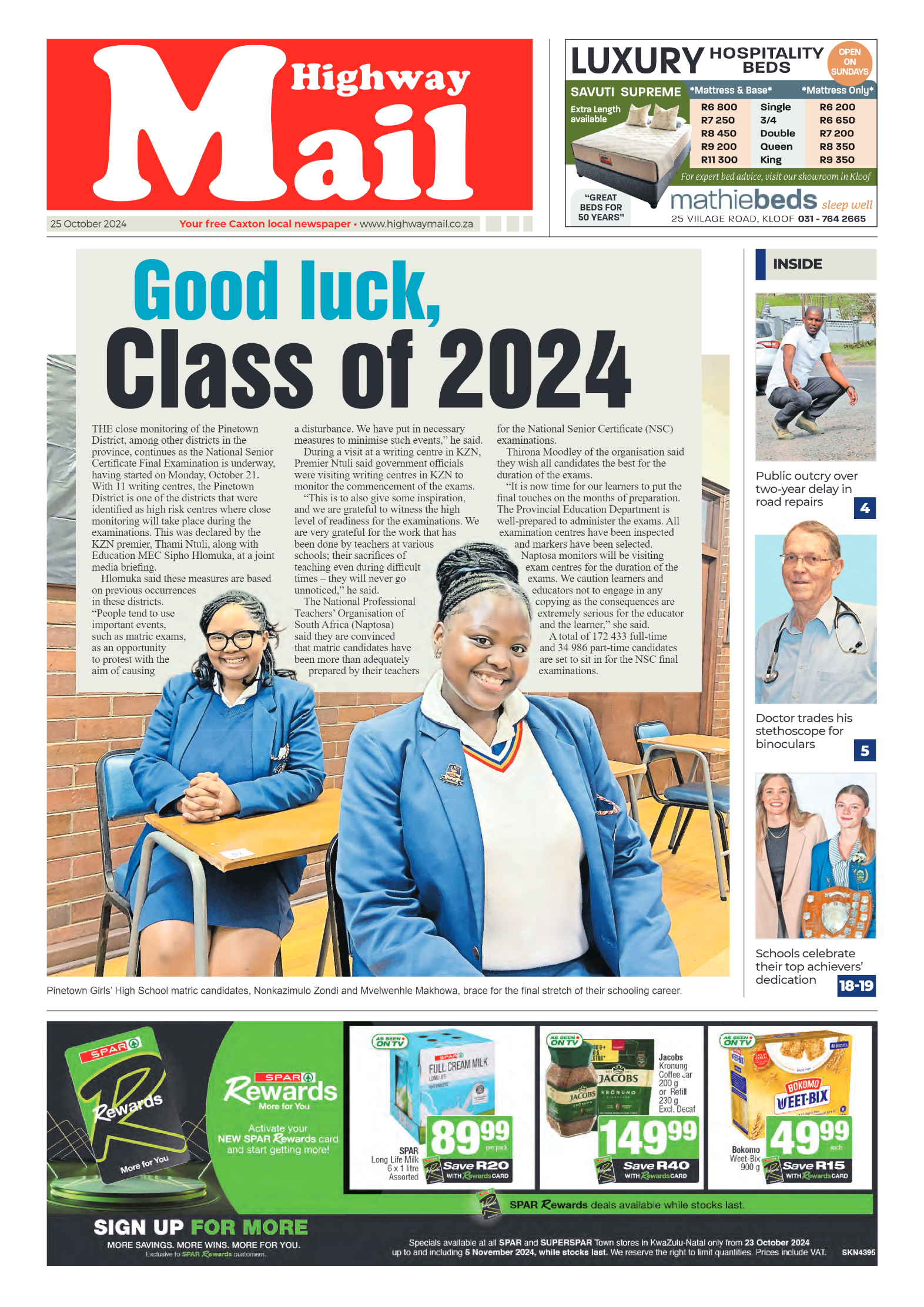 Highway Mail 25 October 2024 page 1