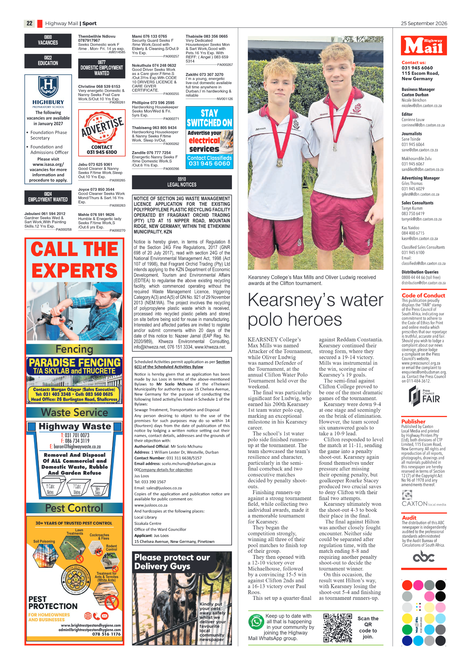 Highway Mail 25 September 2026 page 22