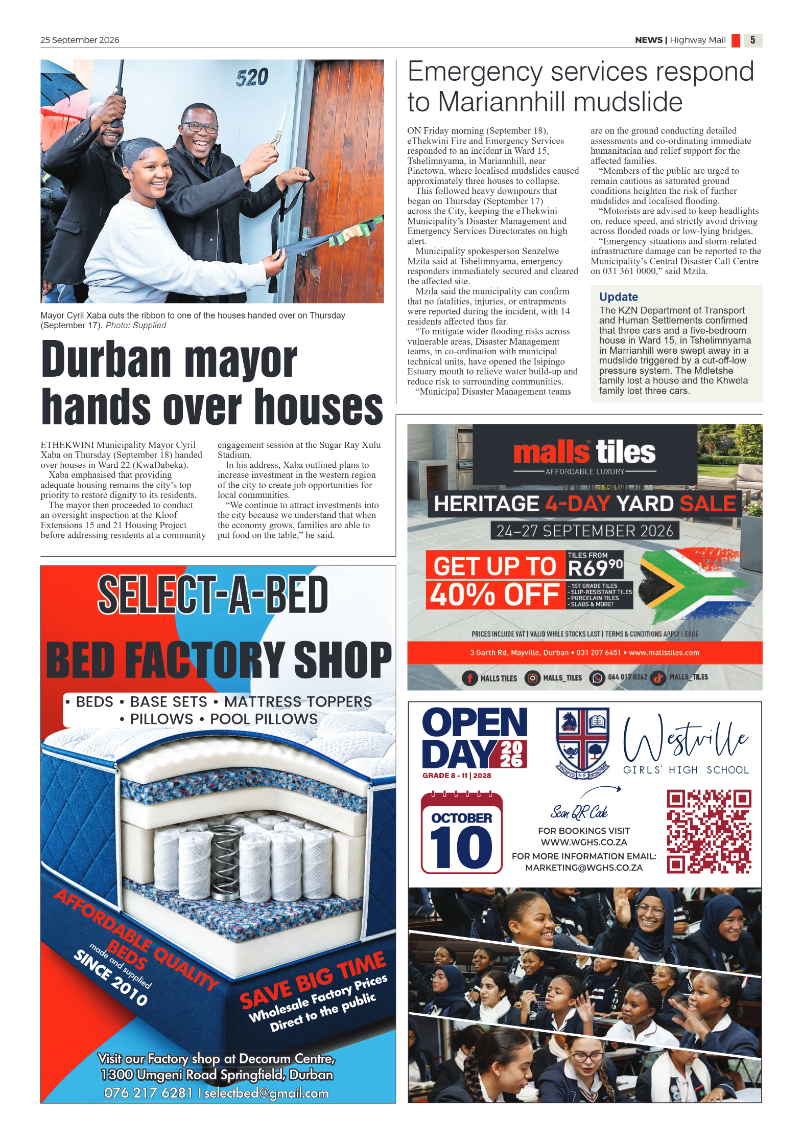 Highway Mail 25 September 2026 page 5