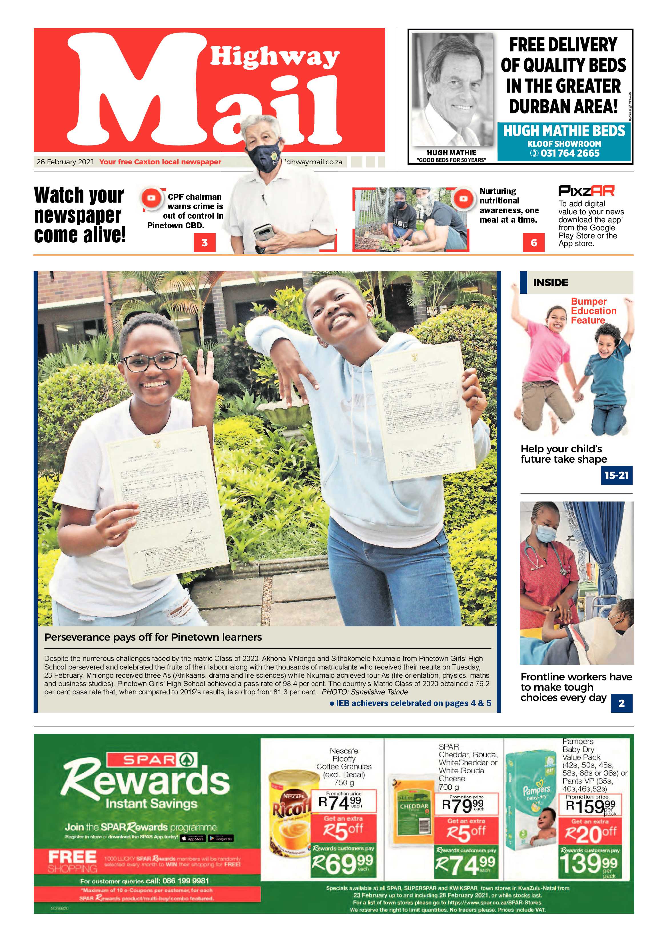 Highway Mail 26 February 2021 page 1