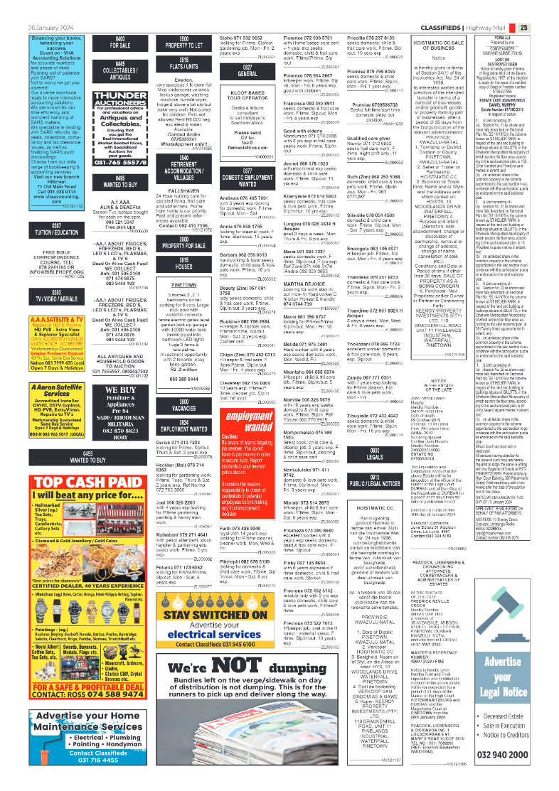 Highway Mail 26 January 2024 page 25