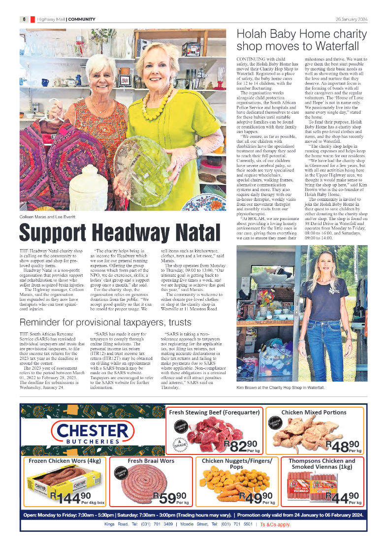 Highway Mail 26 January 2024 page 6