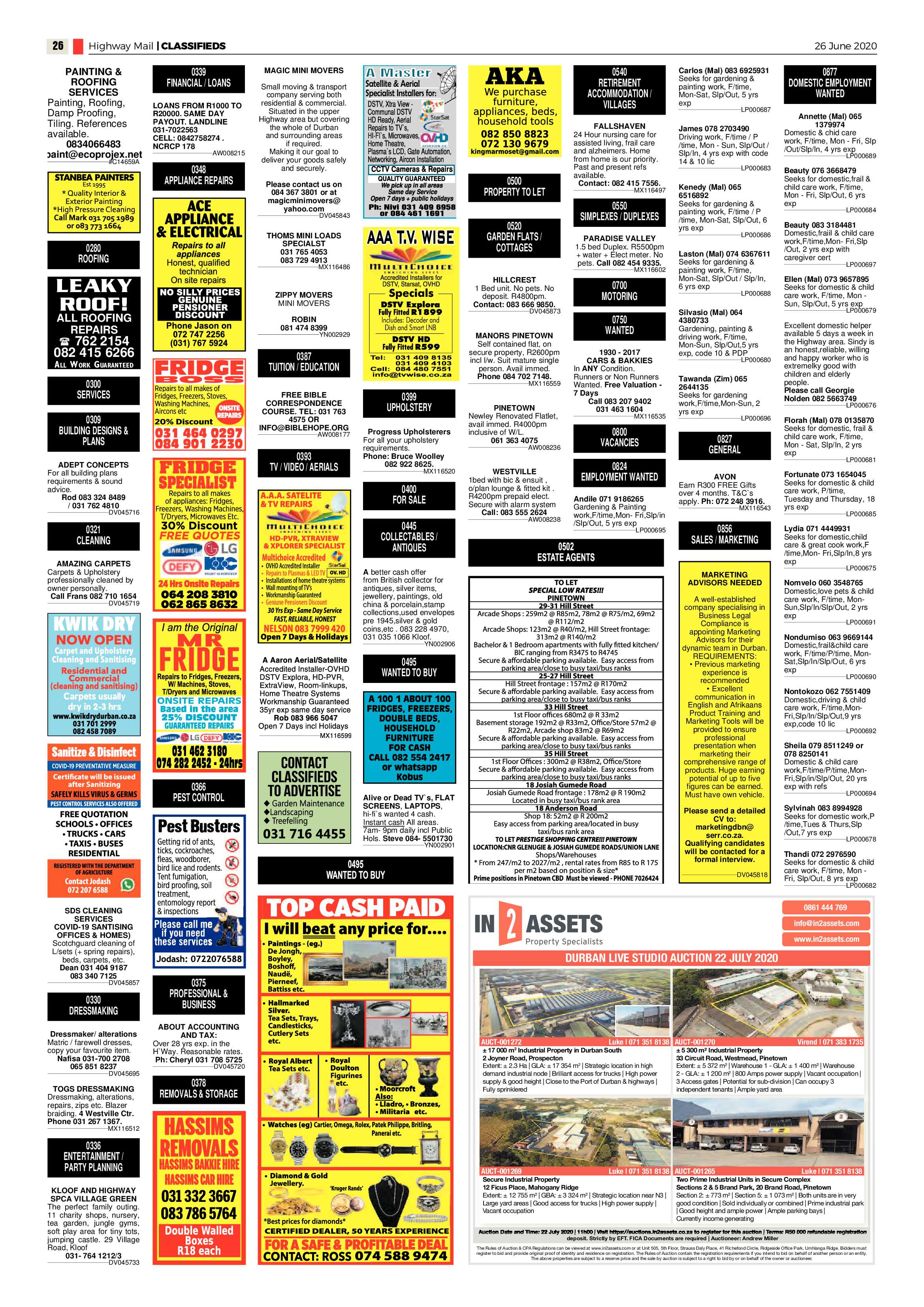 Highway Mail 26 June 2020 page 26