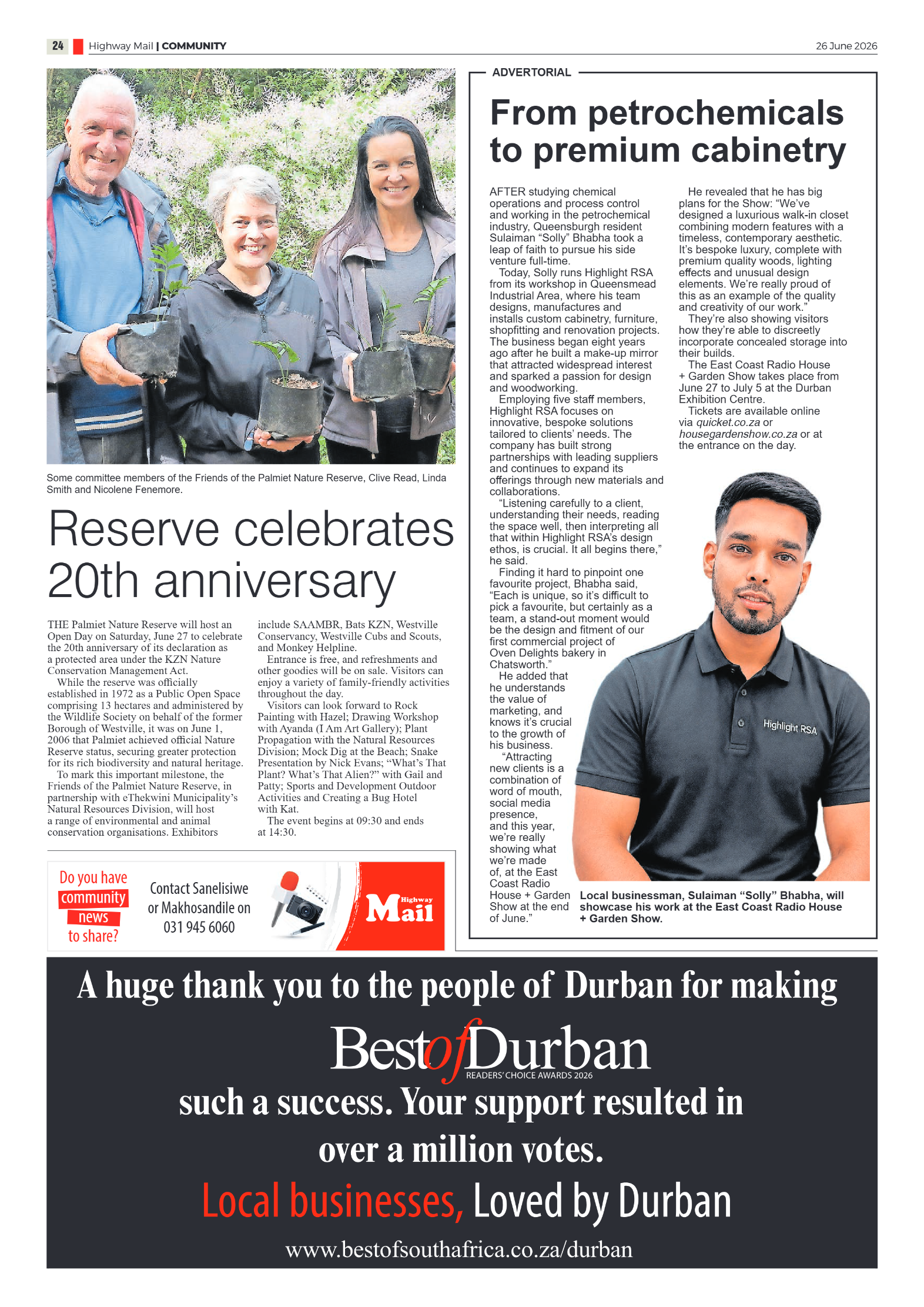Highway Mail 26 June 2026 page 16
